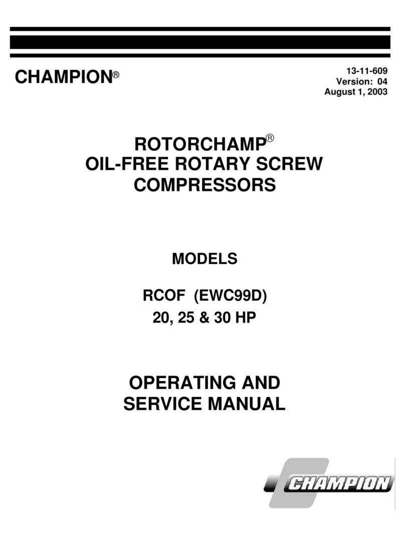Champion ROTORCHAMP RCOF Service manual
