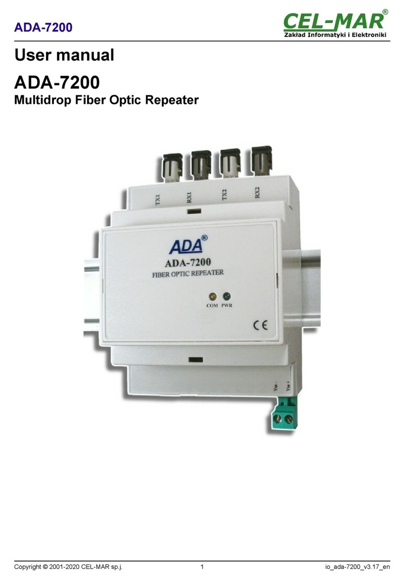 CEL-MAR ADA-7200 user manual