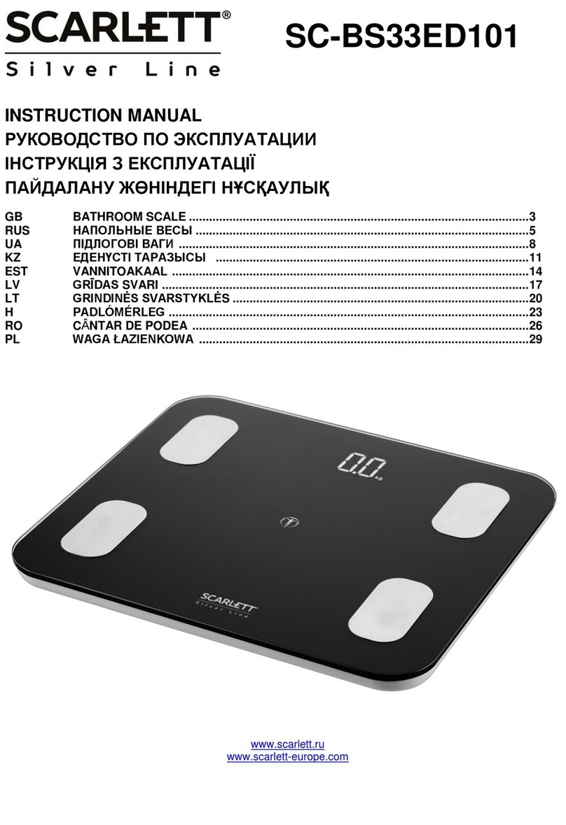 Scarlett Silver Line SC-BS33ED101 User manual