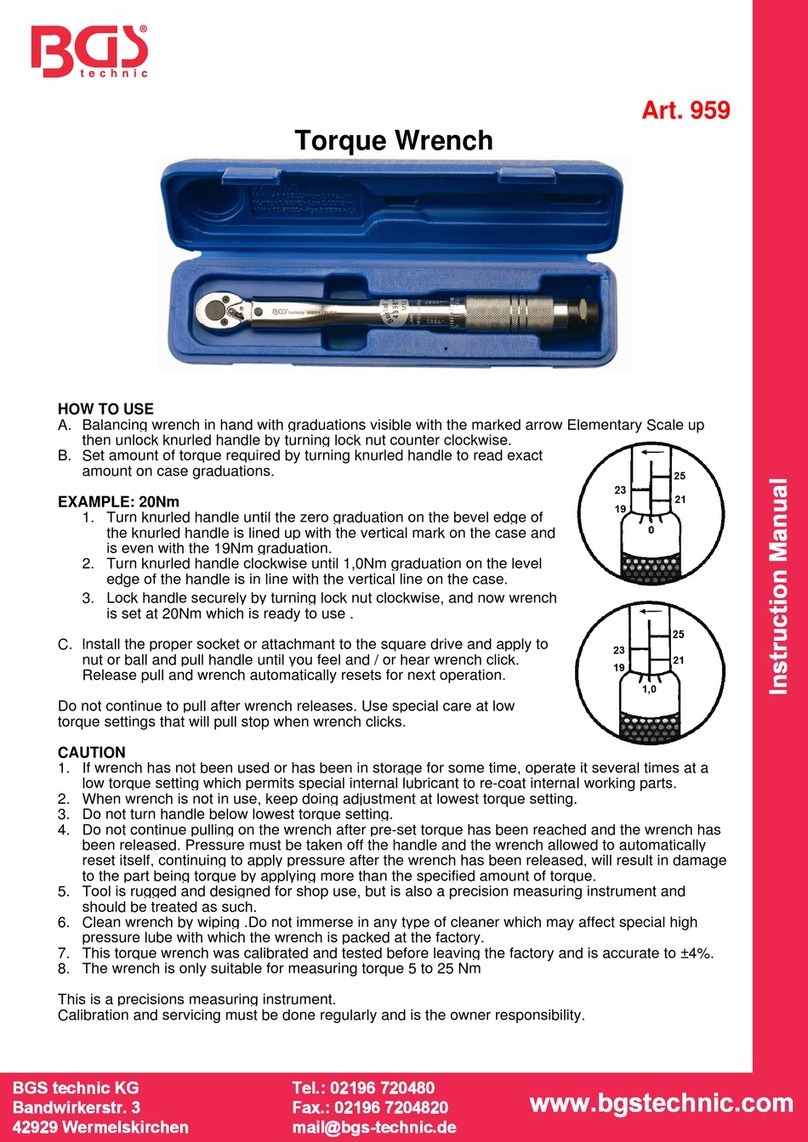 BGS technic 959 User manual