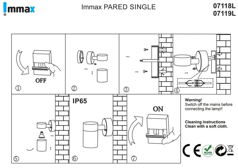 IMMAX PARED SINGLE 07118L user manual IMMAX PARED SINGLE 07118L user manual
