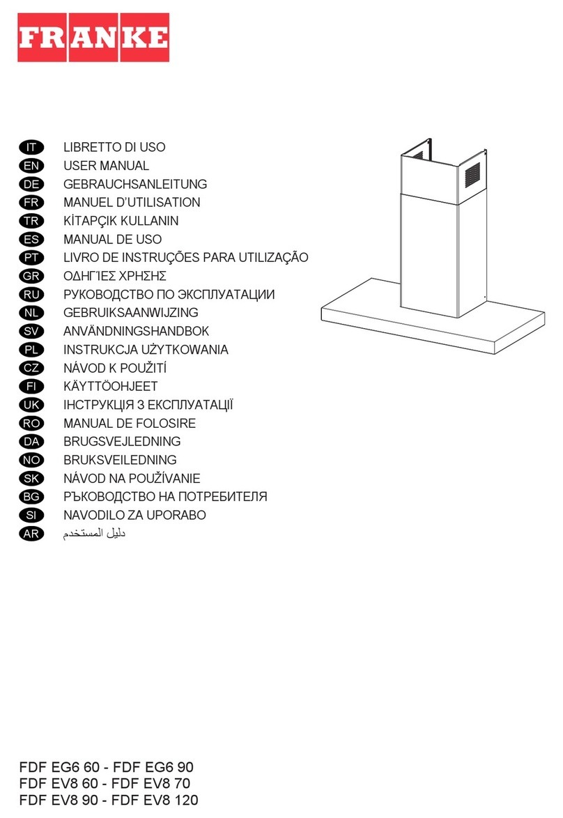 Franke FDF EV8 90 user manual