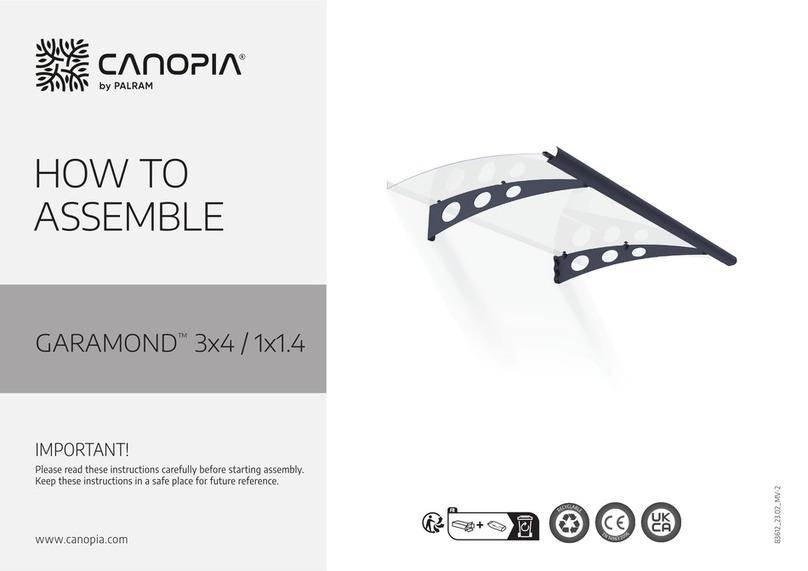 Palram CANOPIA GARAMOND 3x4 / 1x1.4 Administrator Guide