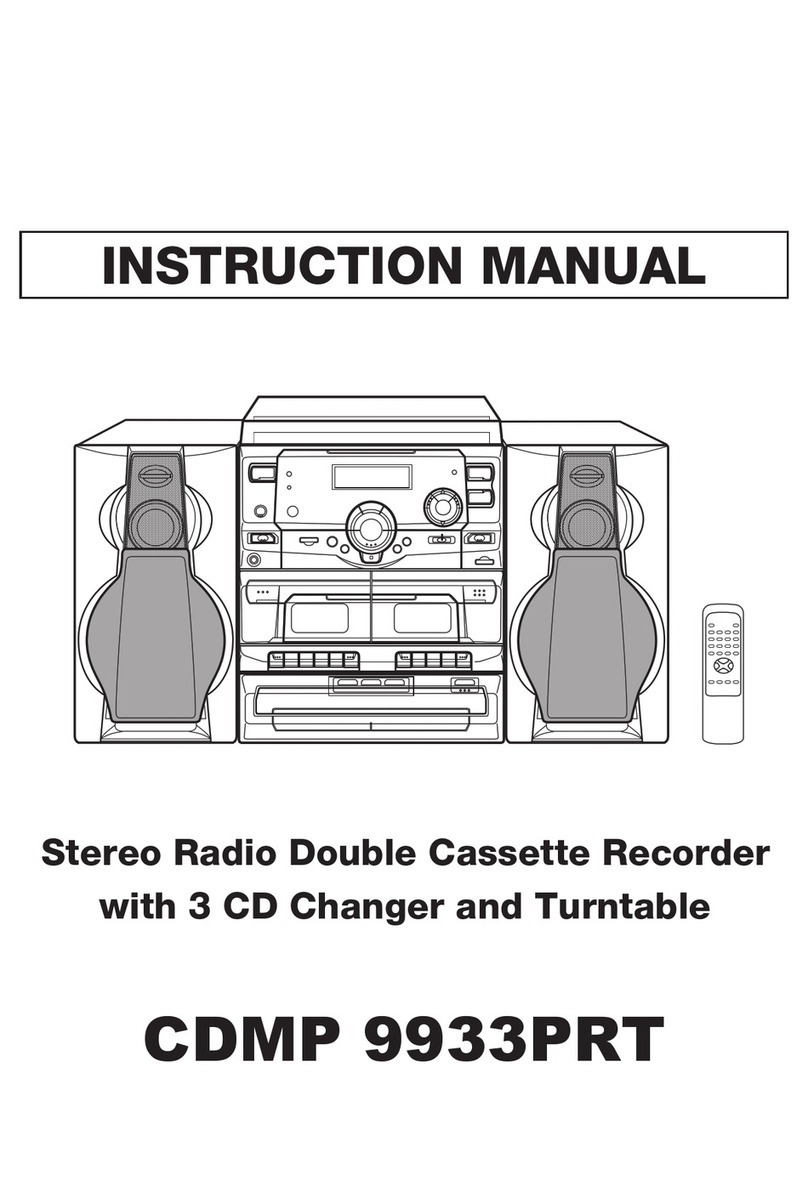 SOUNDMASTER CDMP 9933PRT instruction manual