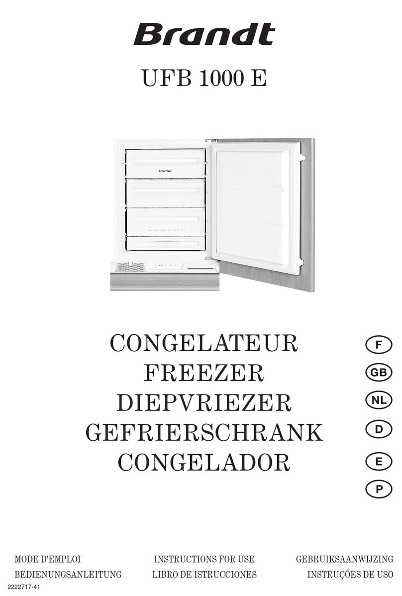 Brandt UFB 1000 E User manual