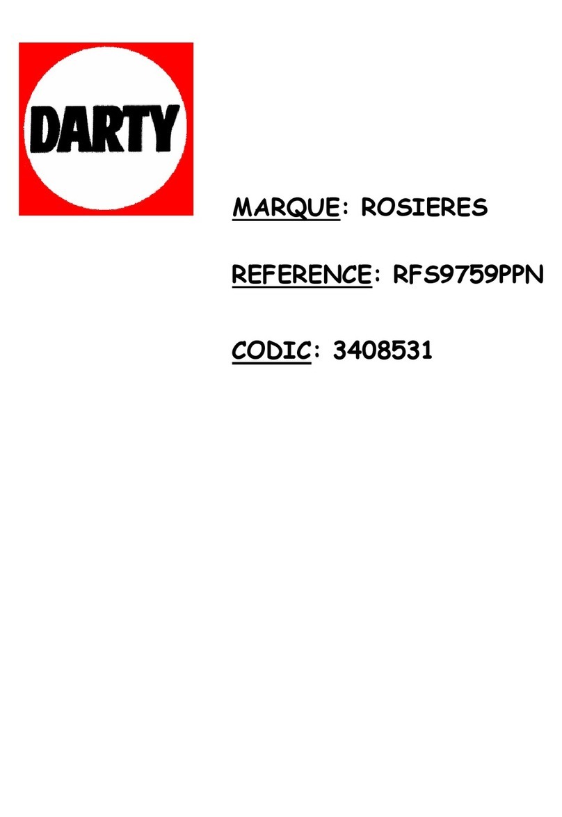 ROSIERES RFS9759PPN User instructions