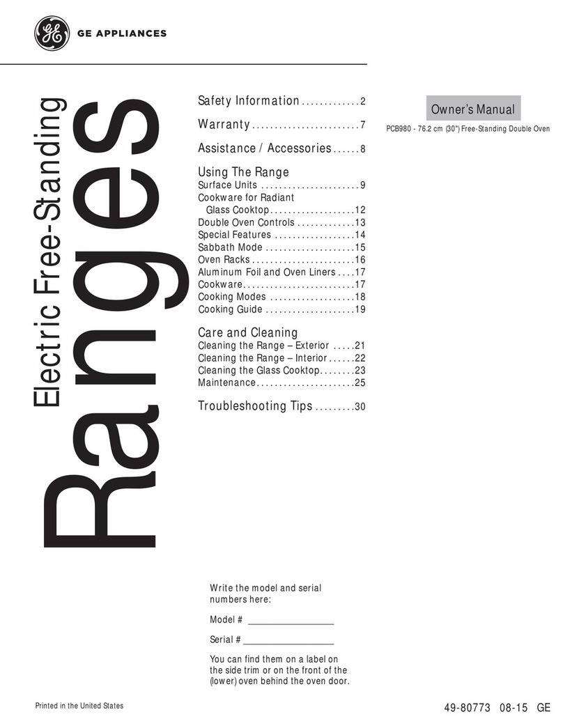 GE PCB98 owner's manual