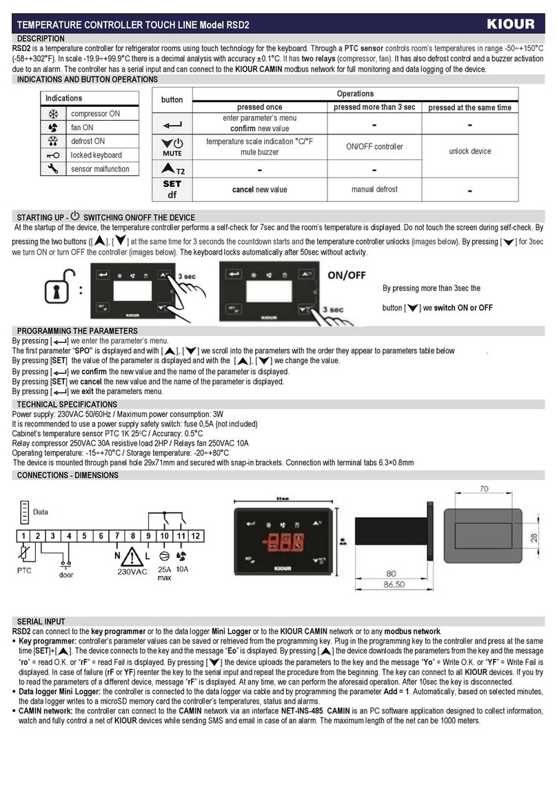 KIOUR TOUCH RSD2 Instruction Manual