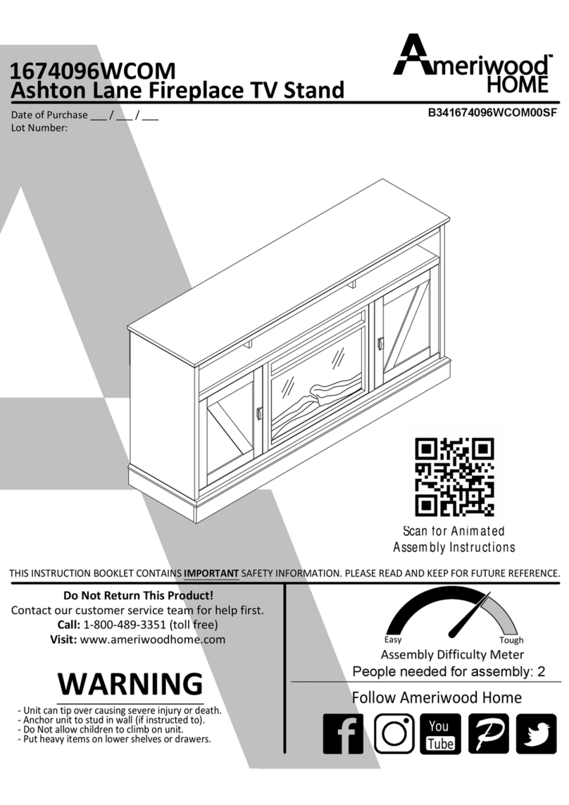 Ameriwood HOME Ashton Lane 1674096WCOM Instruction booklet