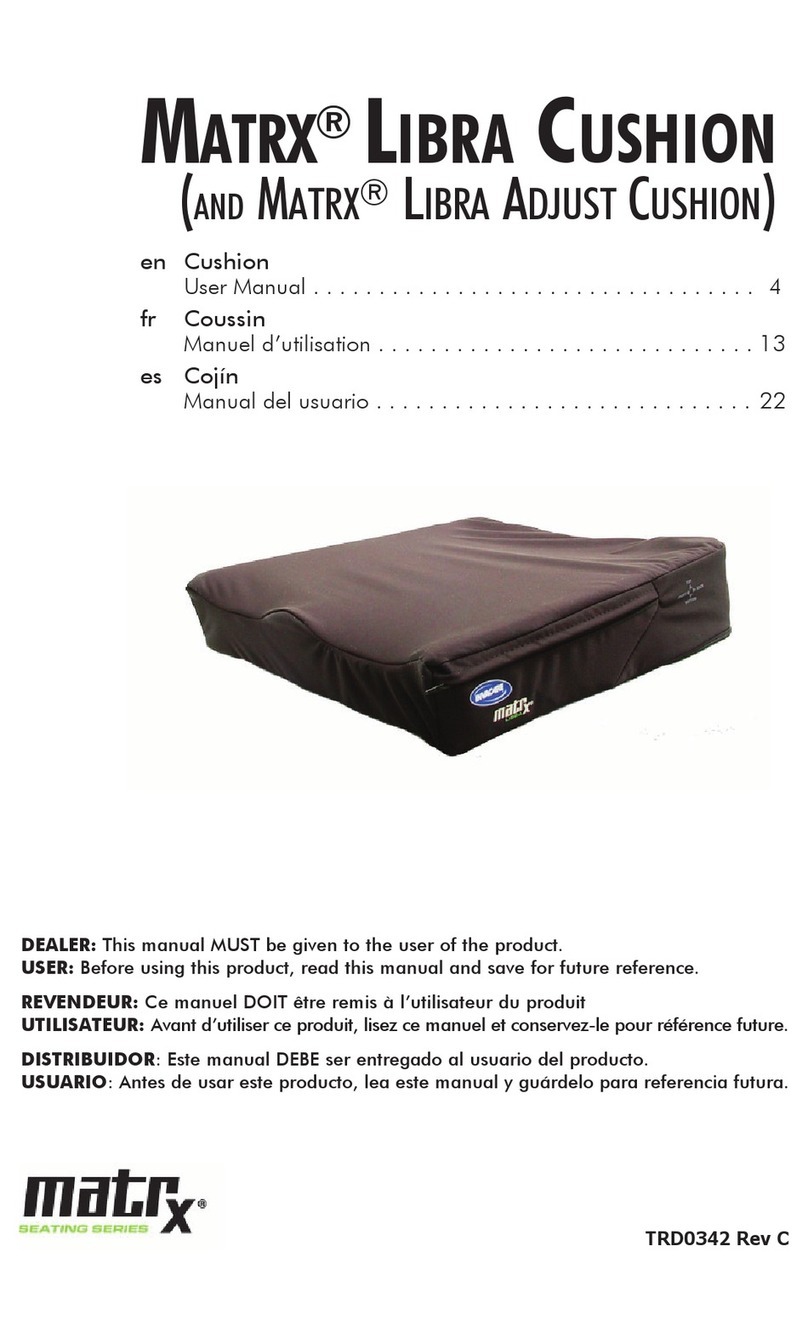 Motion Concepts MATRX LIBRA CUSHION User manual