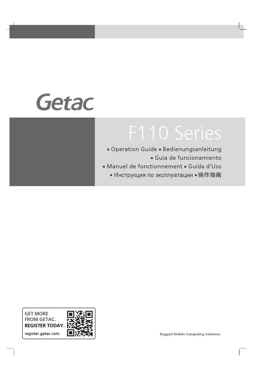 Getac F110 User manual