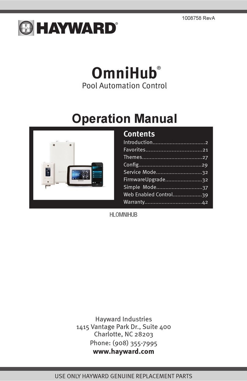 Hayward OmniHub Operation manual