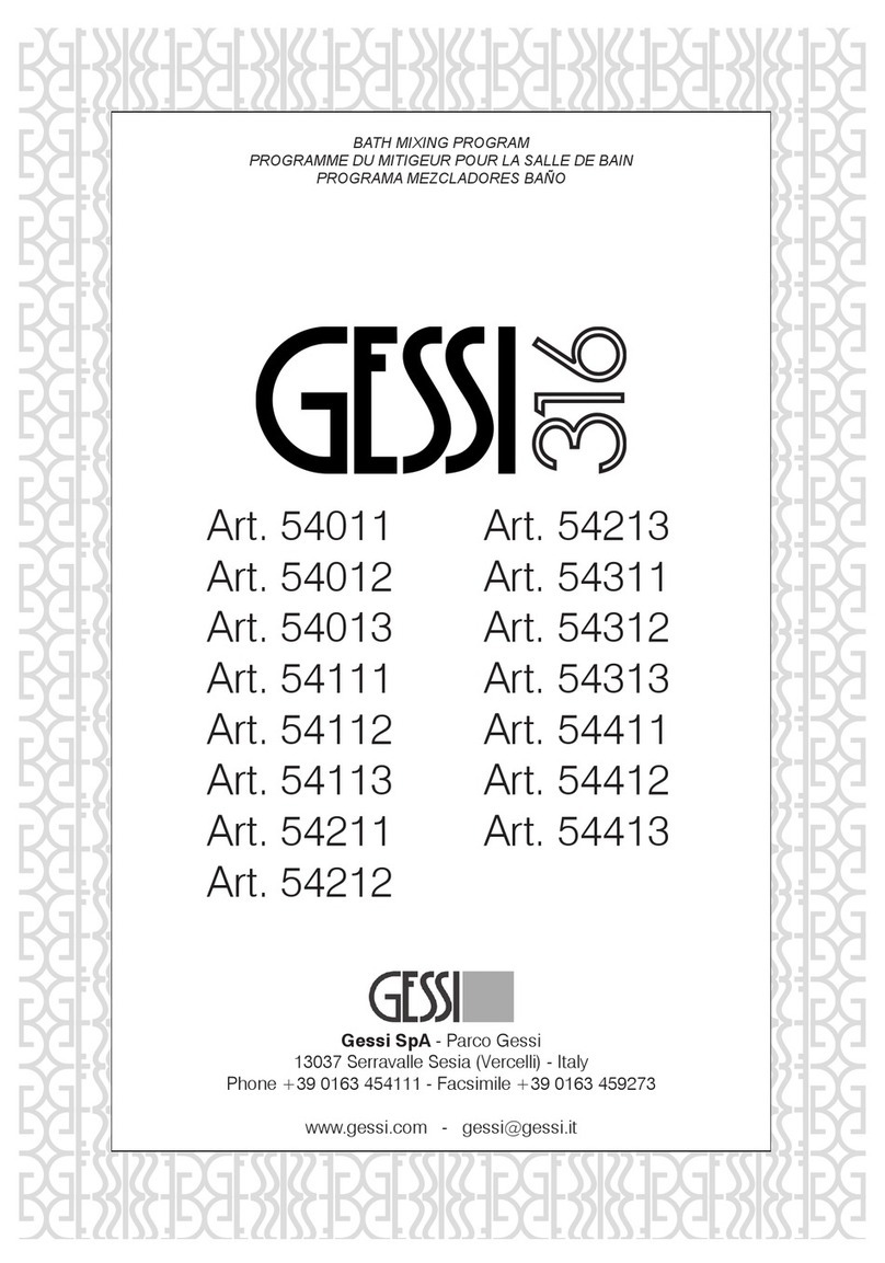 Gessi 54011 manual