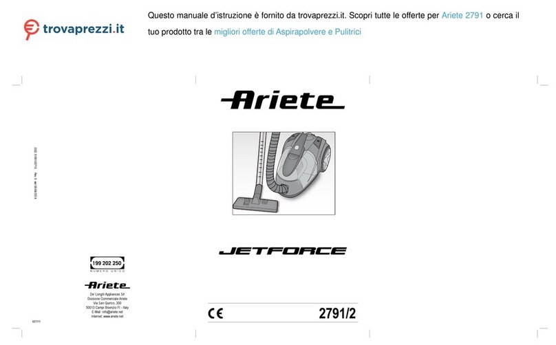 ARIETE Jetforce 2791/2 manual
