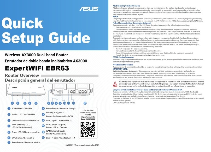 Asus ExpertWiFi EBR63 Quick setup guide Asus ExpertWiFi EBR63 Quick setup guide