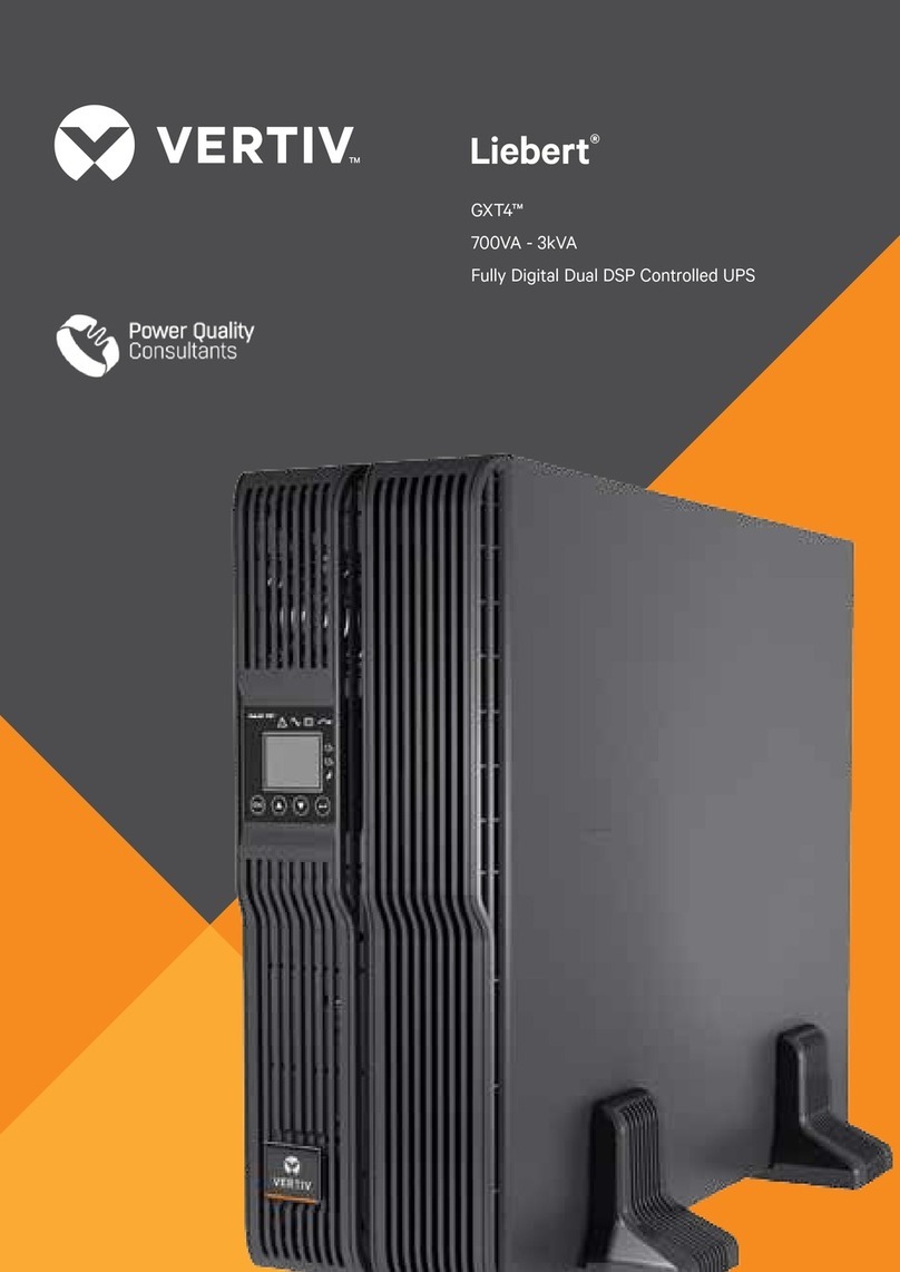 Vertiv Liebert GXT4 Series quick start guide