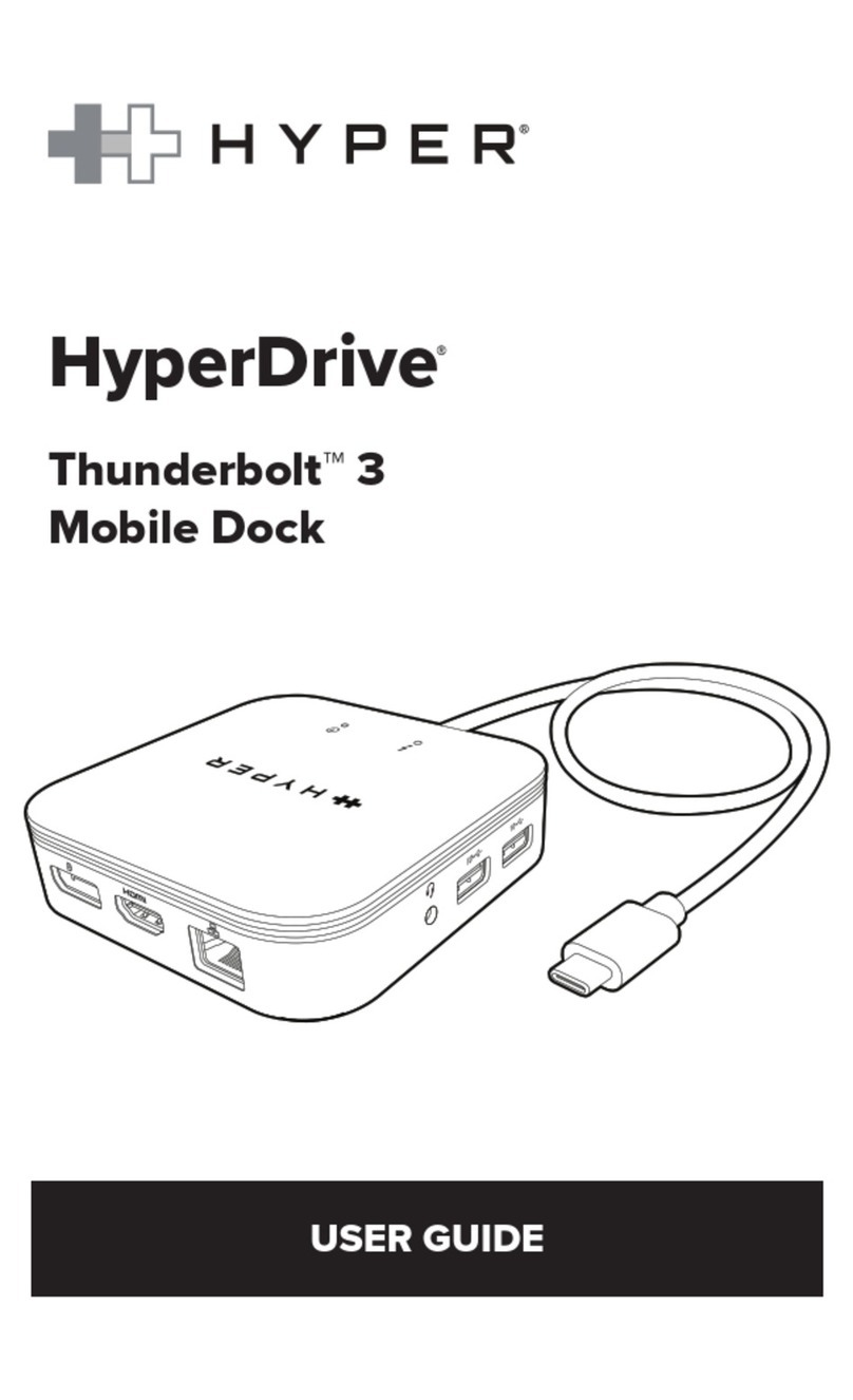 Hyper HyperDrive Thunderbolt 3 User manual