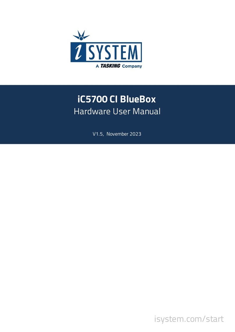 TASKING iSYSTEM iC5700 CI BlueBox Instructions for use
