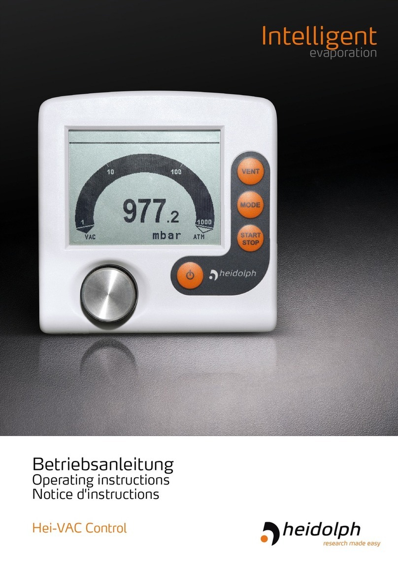 Heidolph Intelligent evaporation Hei-VAC Control operating instructions Heidolph Intelligent evaporation Hei-VAC Control operating instructions