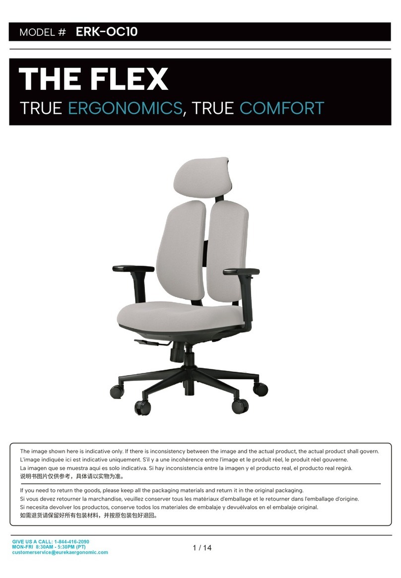 Eureka Ergonomic THE FLEX TRUE ERGONOMICS manual