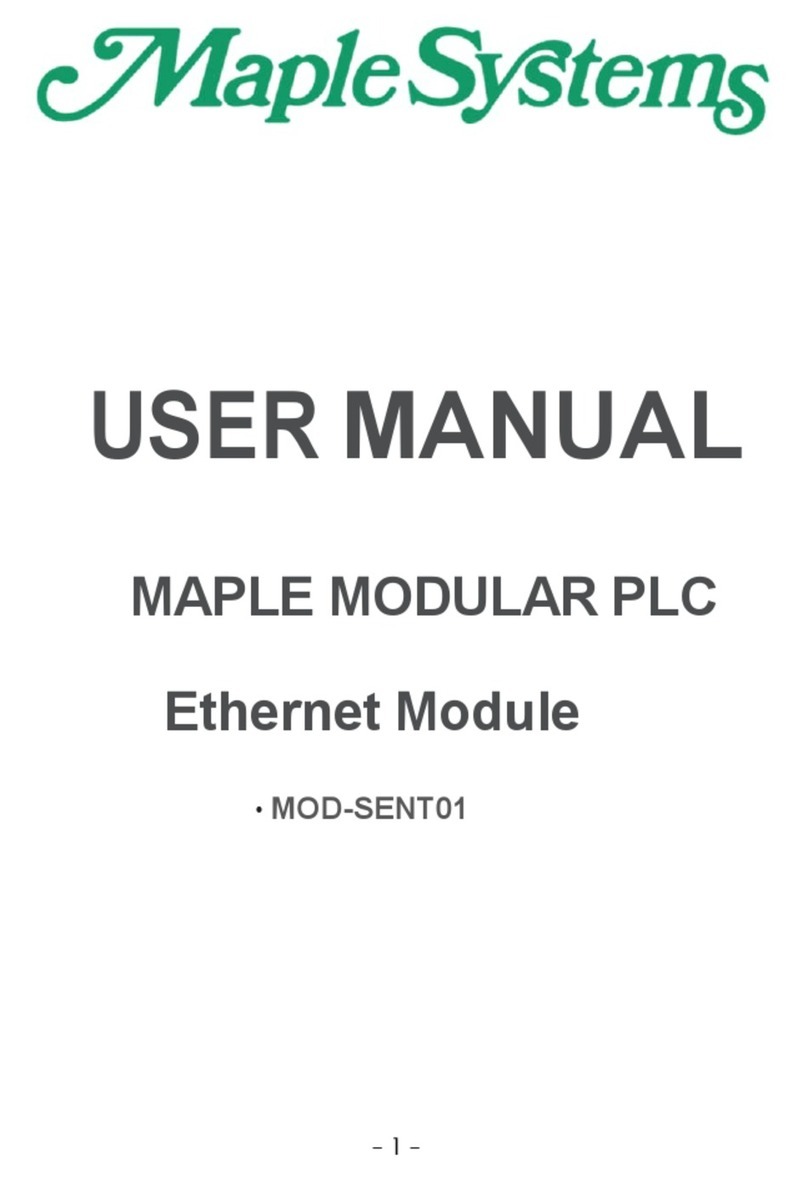 Maple Systems MOD-SENT01 user manual Maple Systems MOD-SENT01 user manual