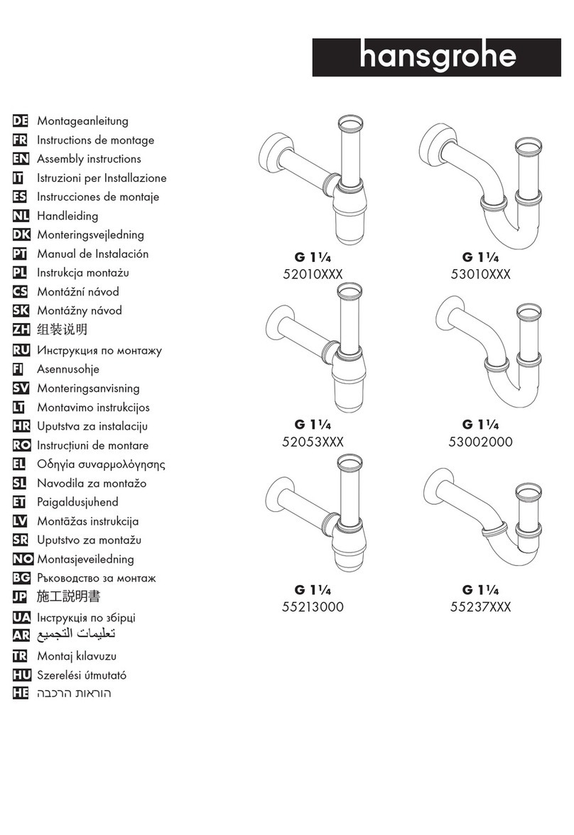 Hans Grohe G 1 1/4 53010 Series User manual Hans Grohe G 1 1/4 53010 Series User manual