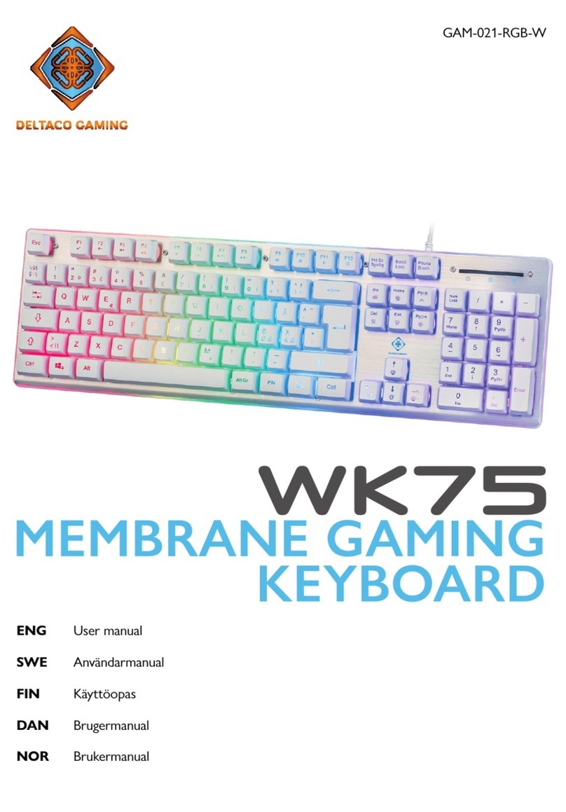 Deltaco Gaming WK75 User manual
