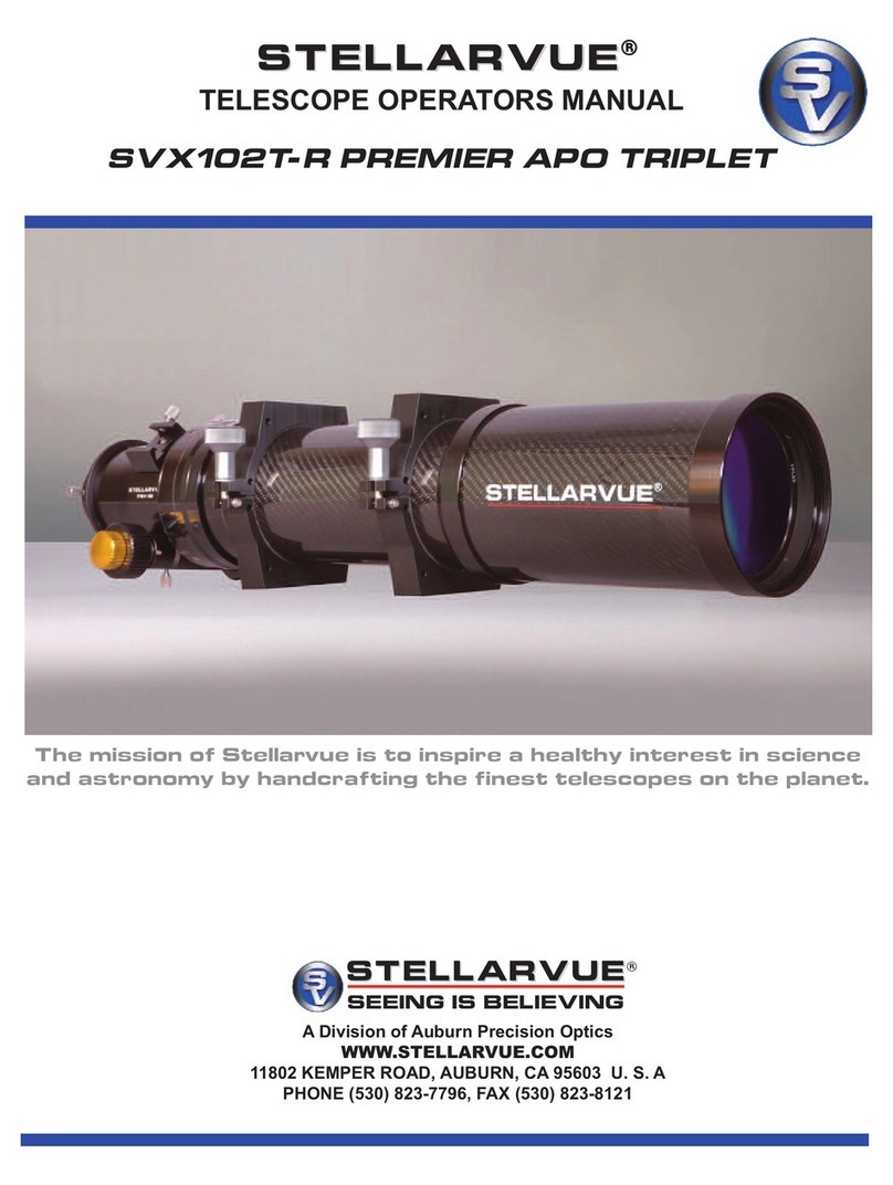 Stellarvue SVX102T-R PREMIER APO TRIPLET User manual