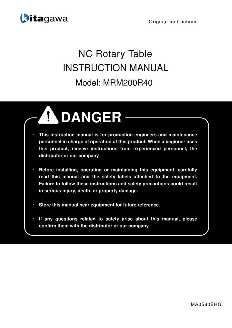Kitagawa MR Series User manual