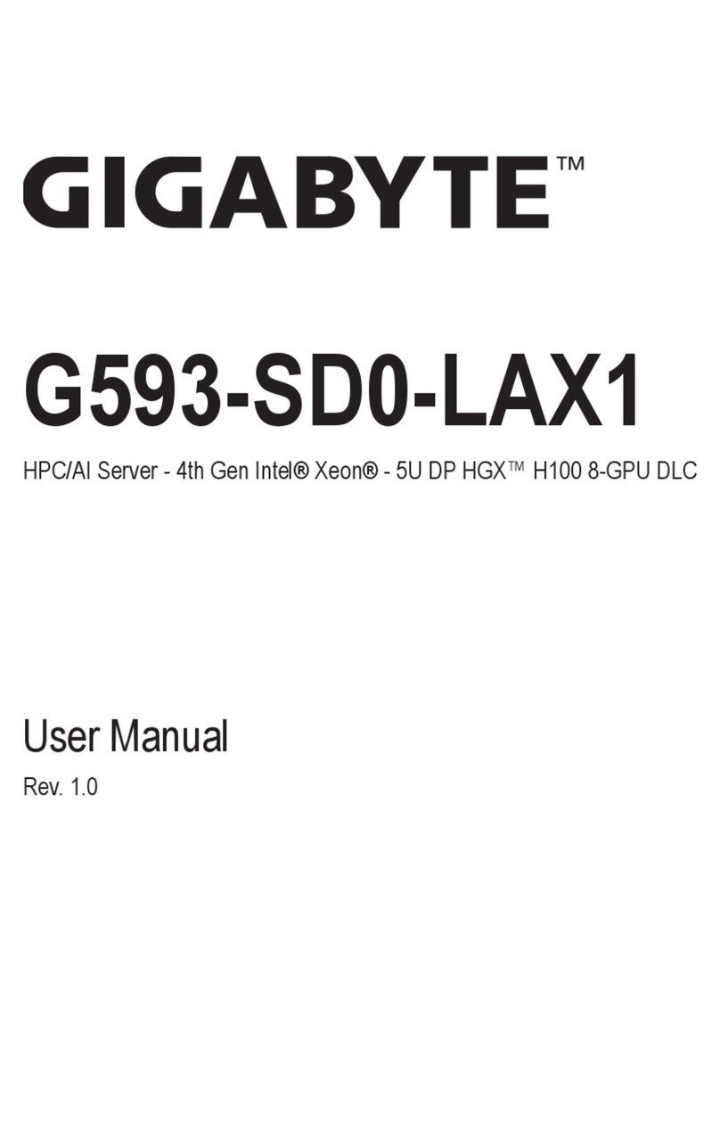Gigabyte G593-SD0-LAX1 User manual