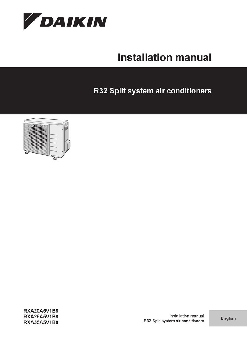 Daikin RXA20A5V1B8 User manual Daikin RXA20A5V1B8 User manual