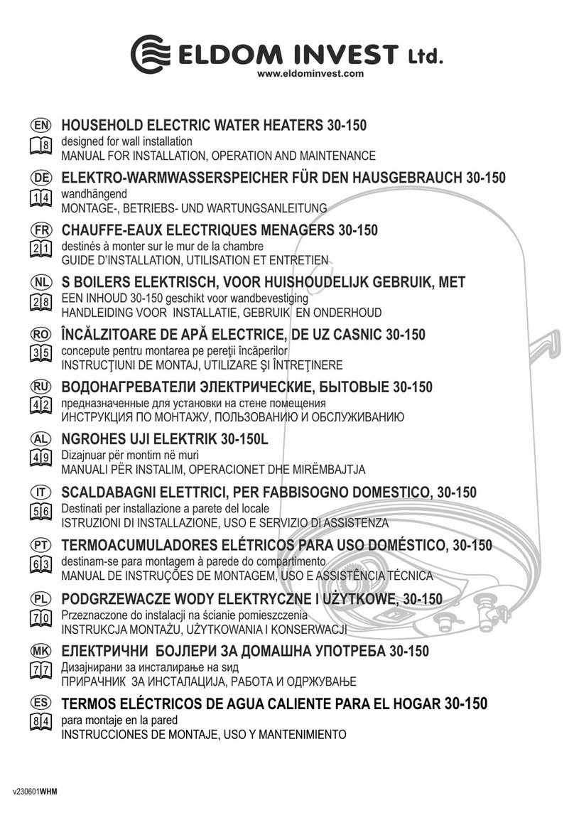 Eldom Invest WV10046S21R MANUAL FOR INSTALLATION, OPERATION AND MAINTENANCE