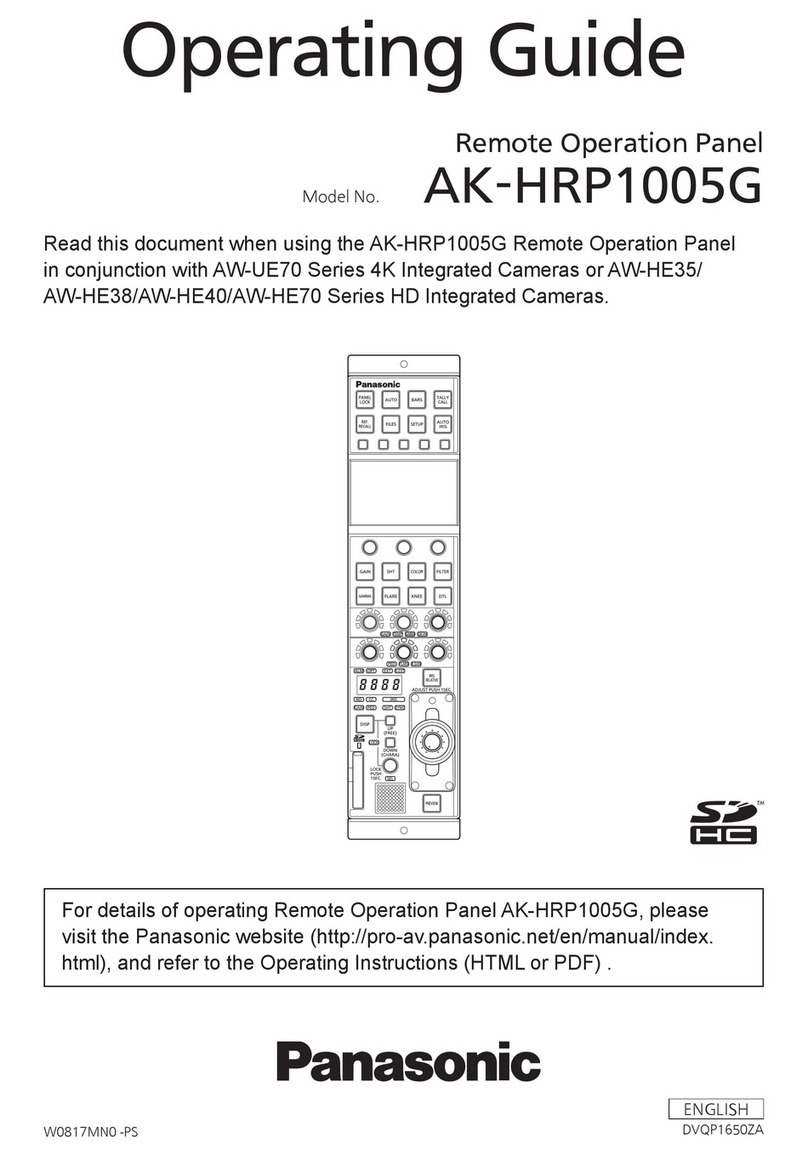 Panasonic AK-HRP1005G User manual Panasonic AK-HRP1005G User manual