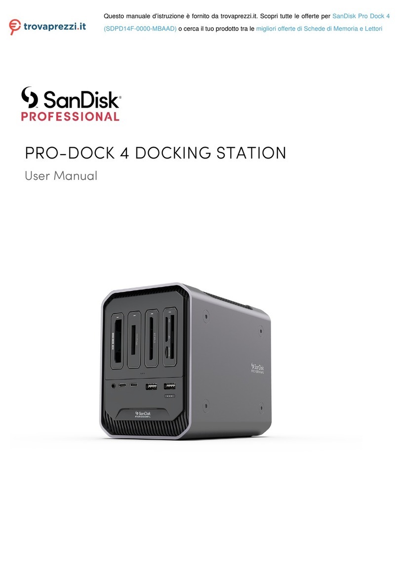 SanDisk PROFESSIONAL PRO-DOCK 4 user manual