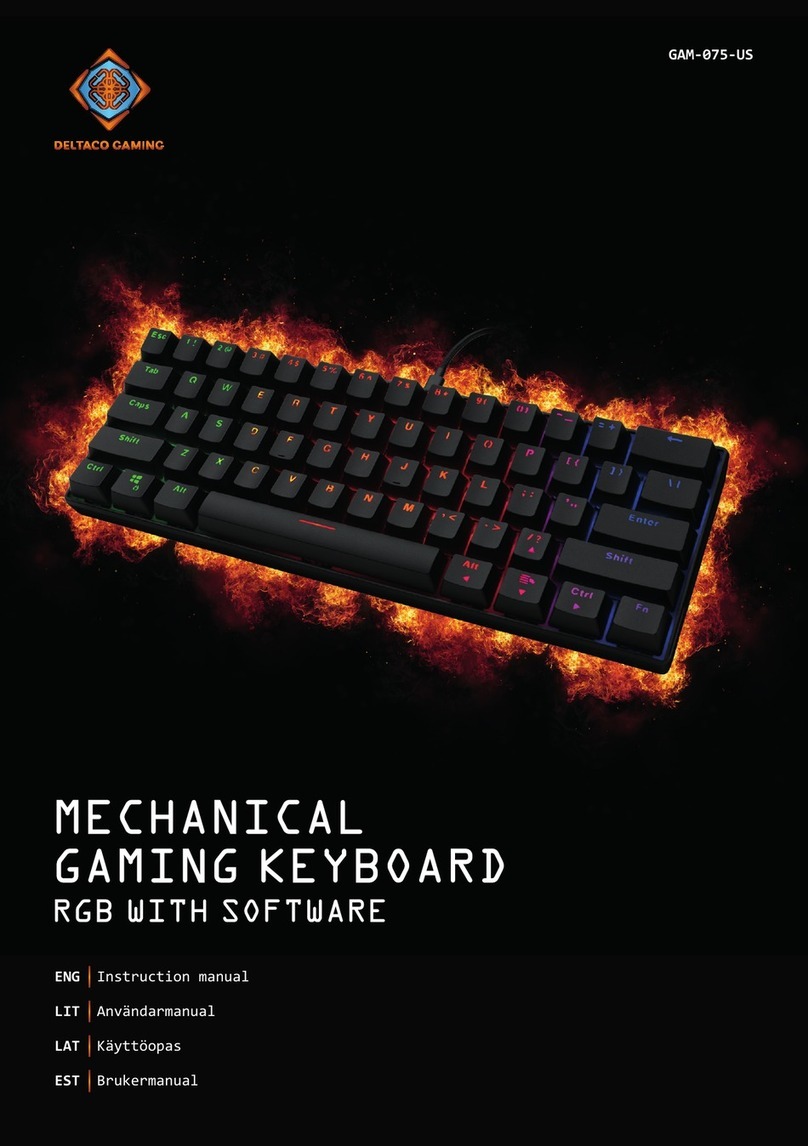 Deltaco Gaming GAM-075-US User manual