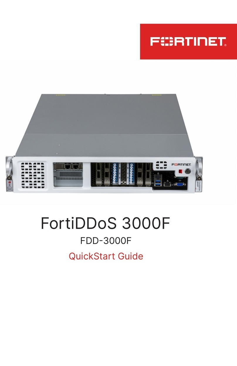 Fortinet FortiDDoS 3000F User manual
