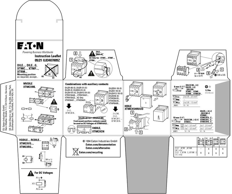 Eaton DILE Series instruction manual