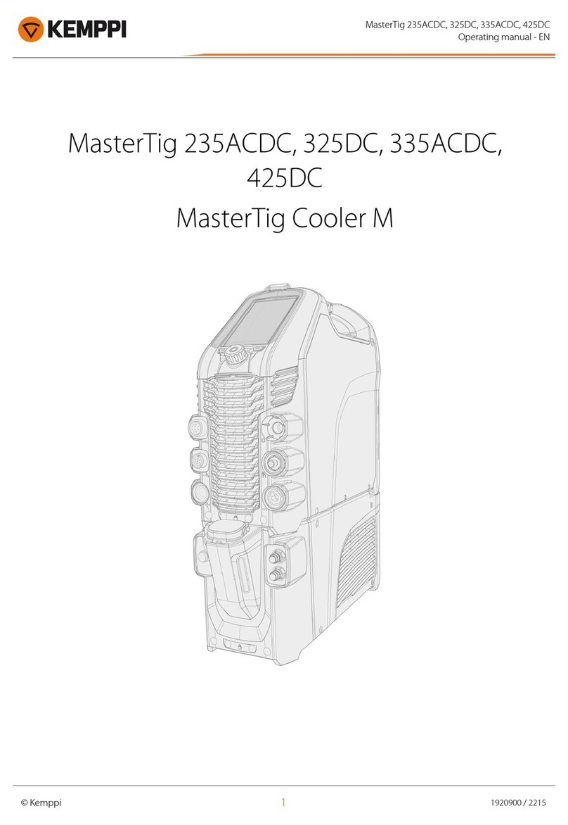 Kemppi MasterTig 325DC operating manual