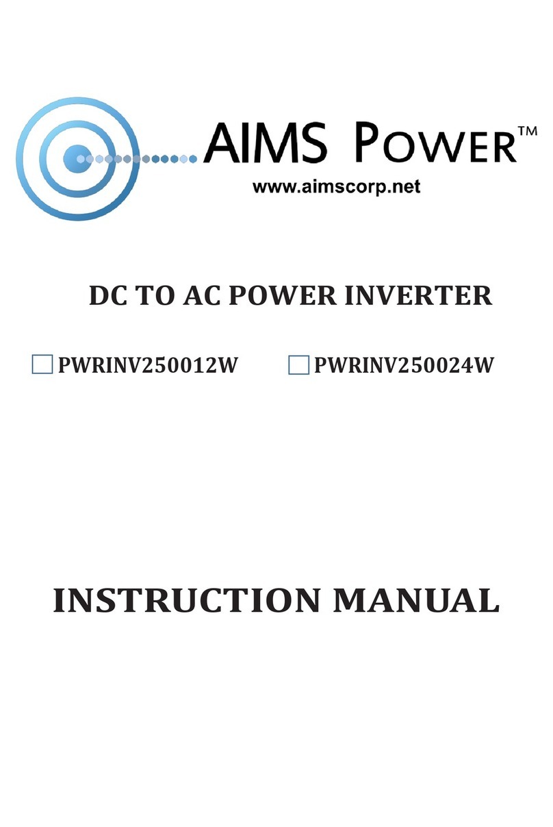 AIMS Power PWRINV250012W User manual