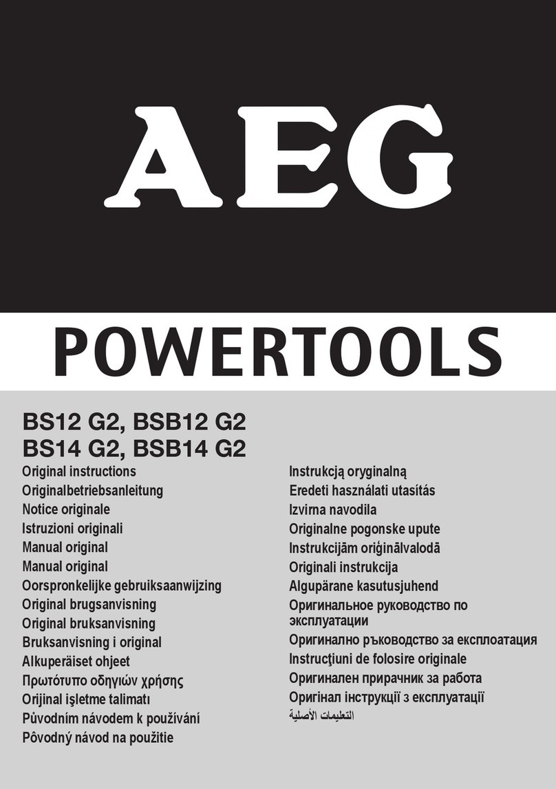 AEG BSB14 G2 User manual