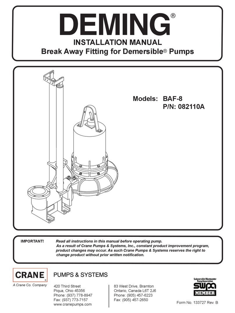 Crane Deming BAF-8 installation manual