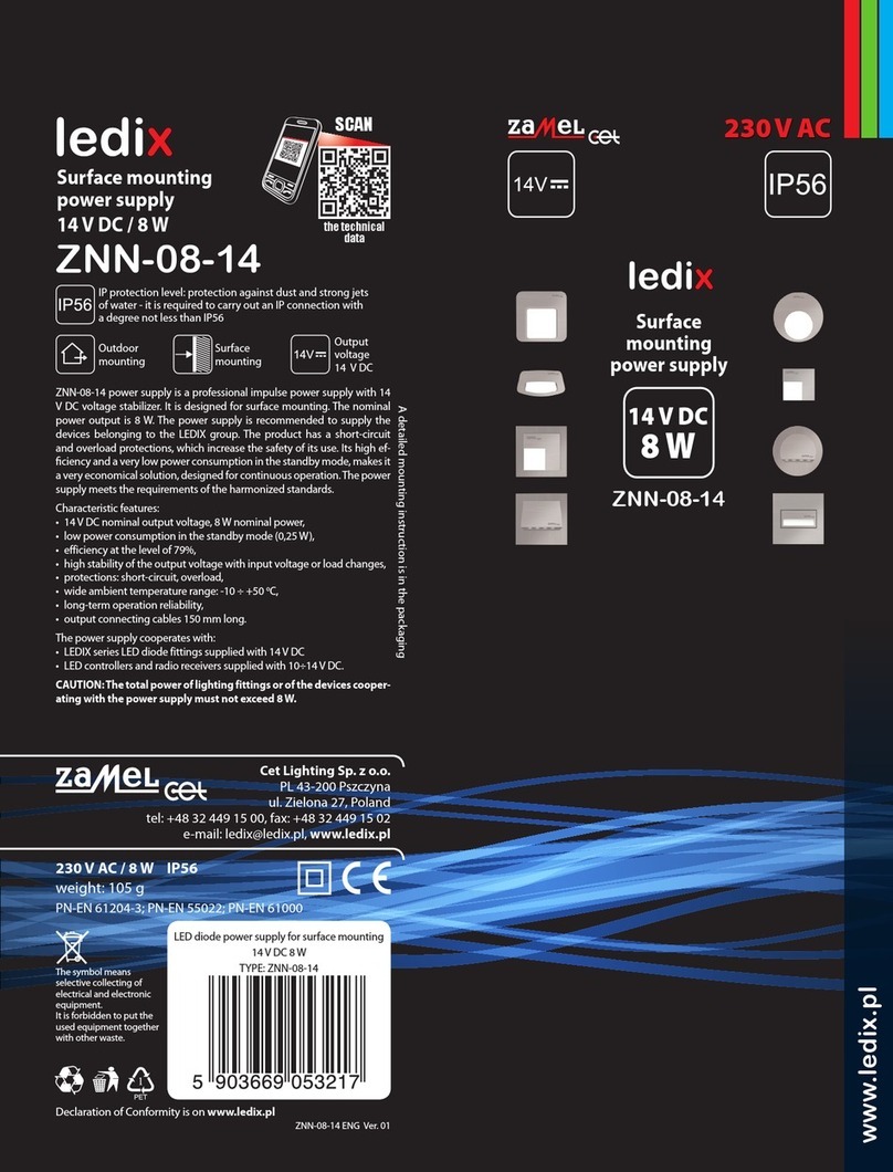 Zamel Ledix ZNN-08-14 quick start guide