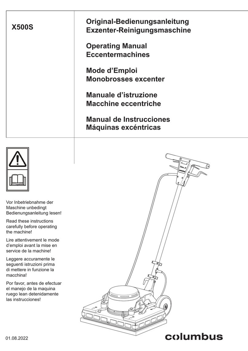 Columbus X500S operating instructions