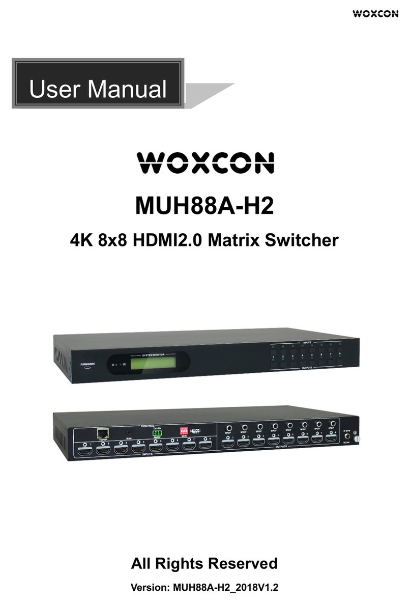 Woxcon MUH88A-H2 User manual