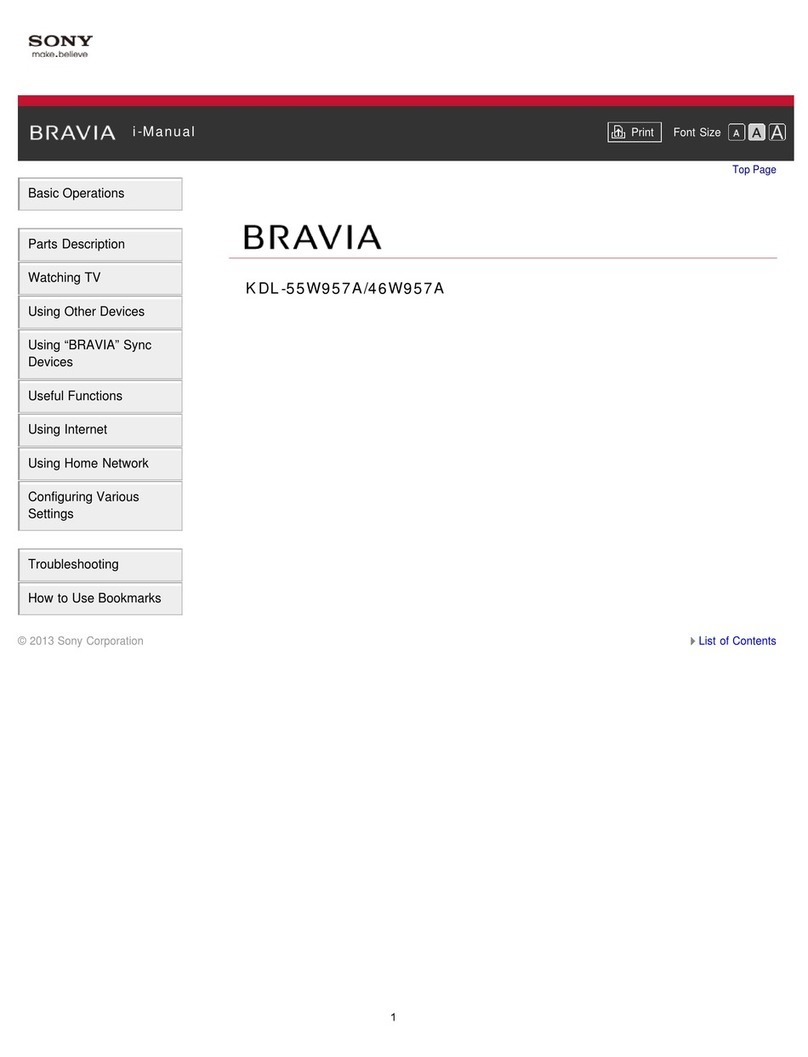 Sony BRAVIA KDL-55W957A User manual