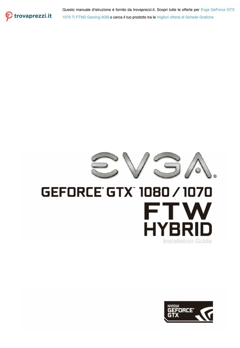 EVGA GEFORCE GTX 1070 FTW HYBRID User manual EVGA GEFORCE GTX 1070 FTW HYBRID User manual