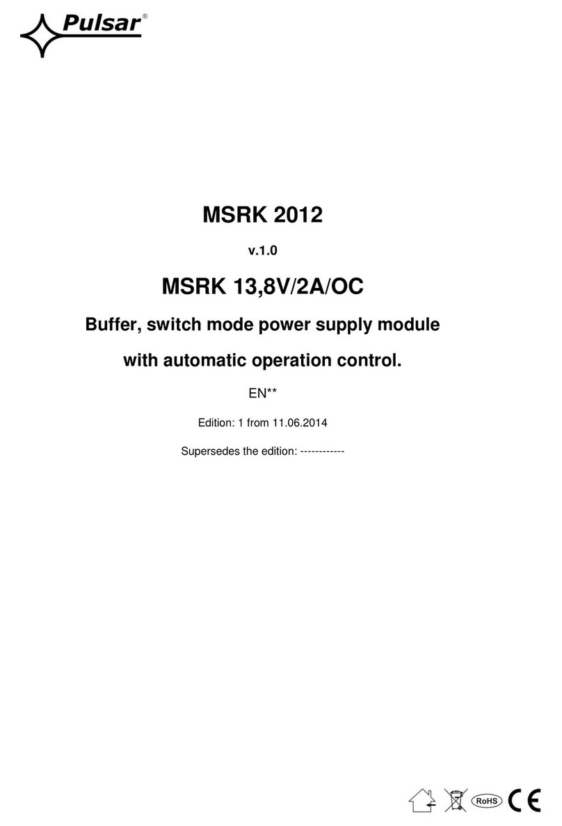 Pulsar MSRK 2012 User manual
