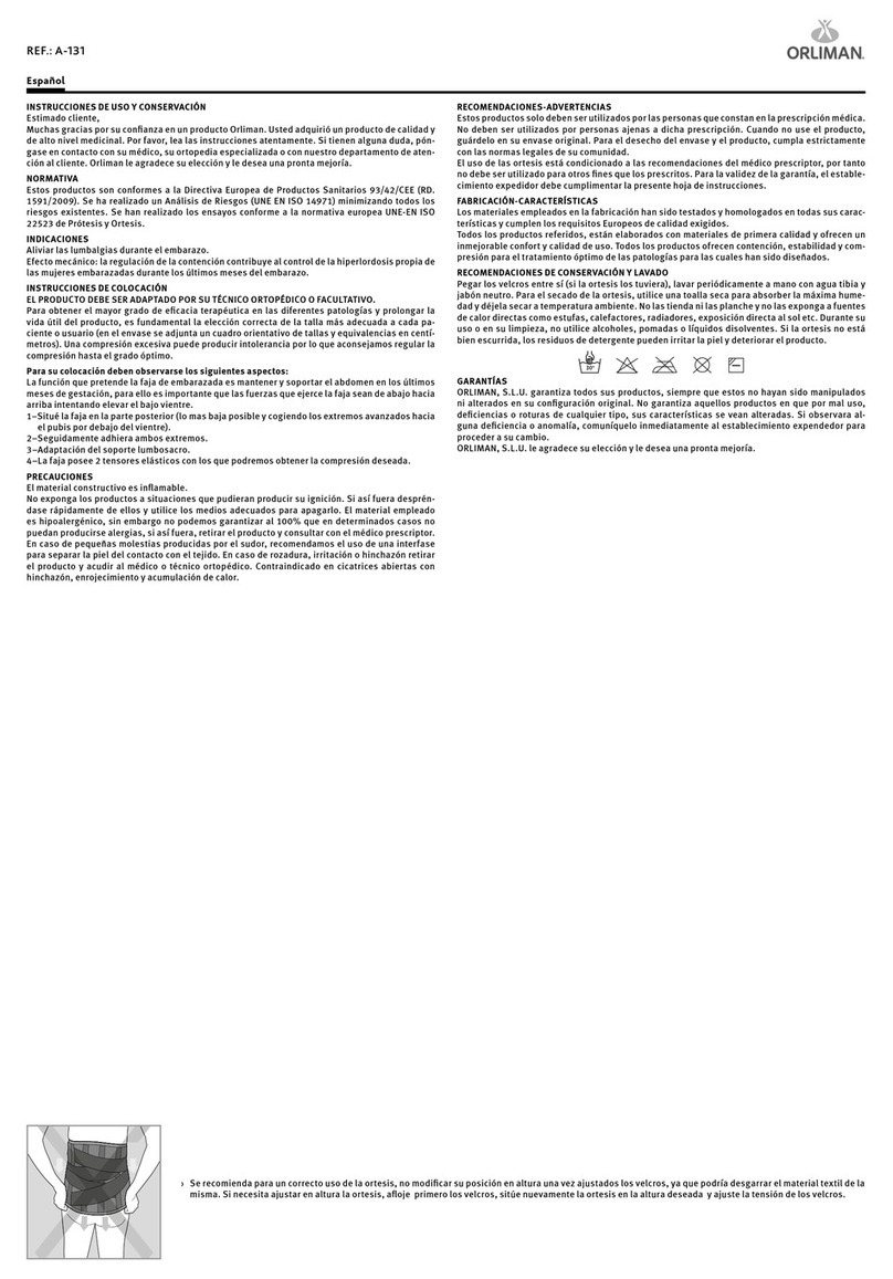 Orliman A-131 User manual