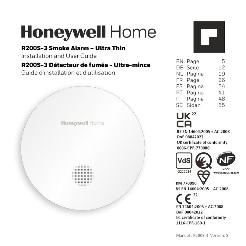 Honeywell Home R200S-3 Installation and user guide