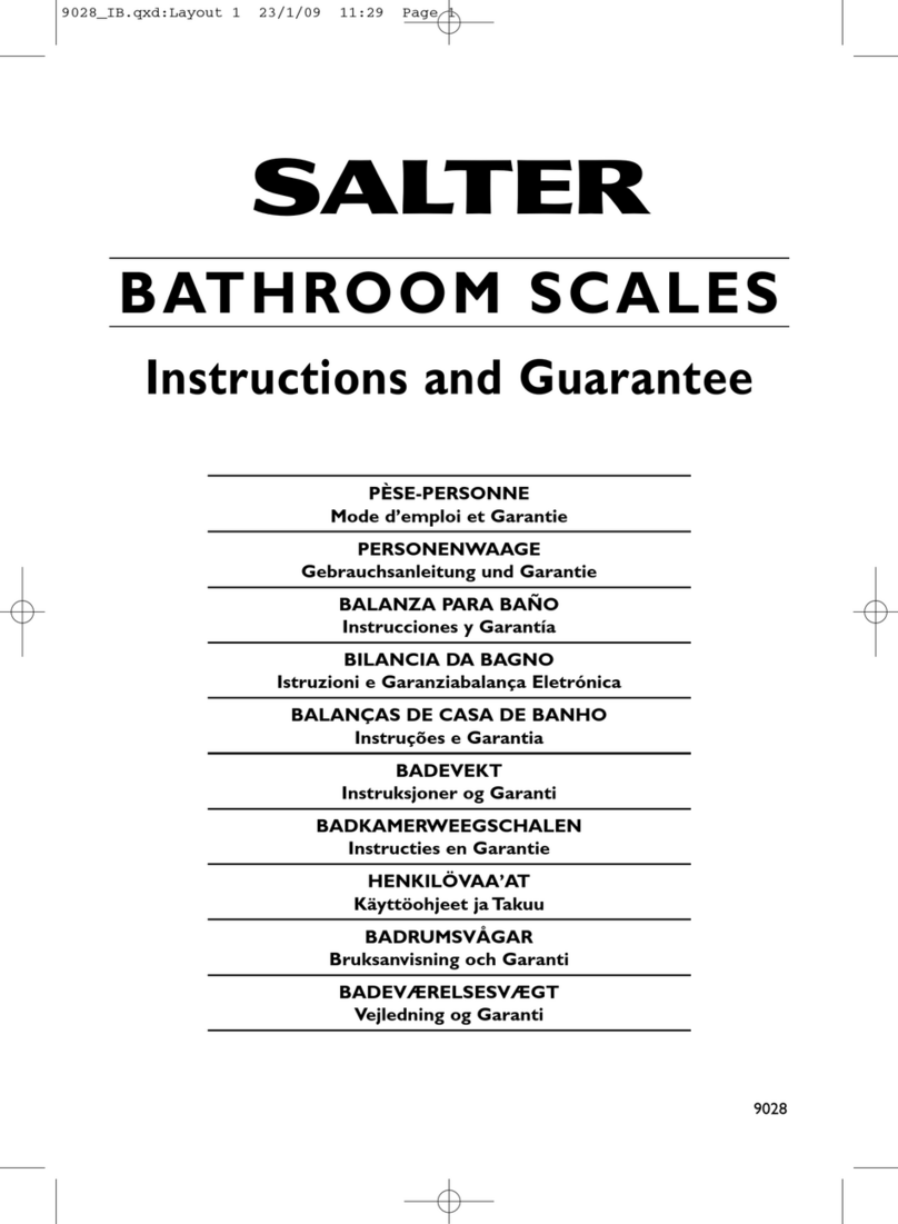 Salter SL2551-1 Product information sheet
